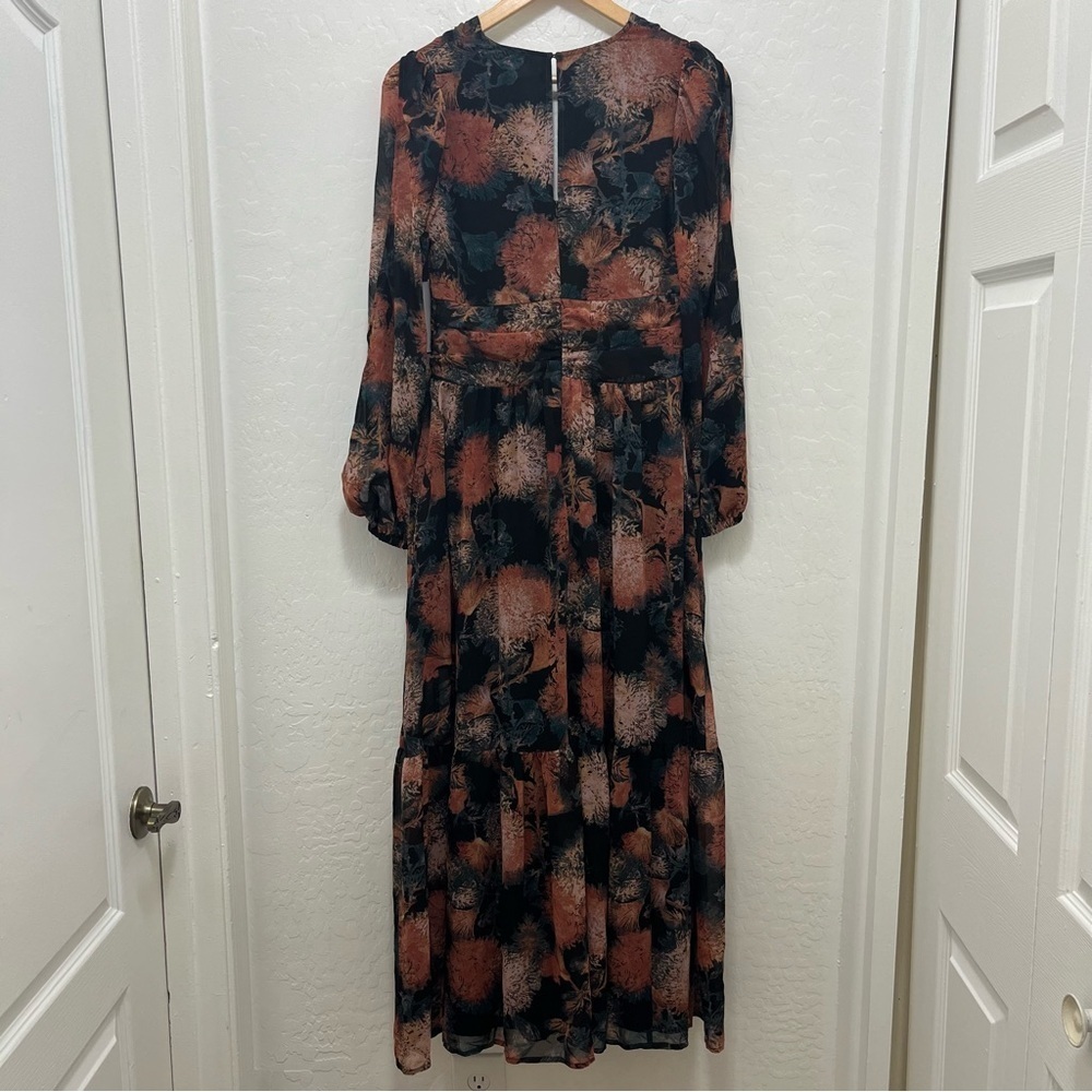 Chelsea28 Split Long Sleeve Tiered Dress Size S - Picture 6 of 8